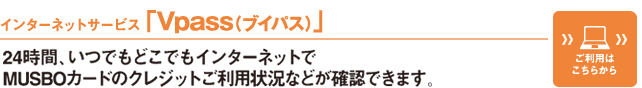 インターネットサービス「Vpass（ブイパス）」